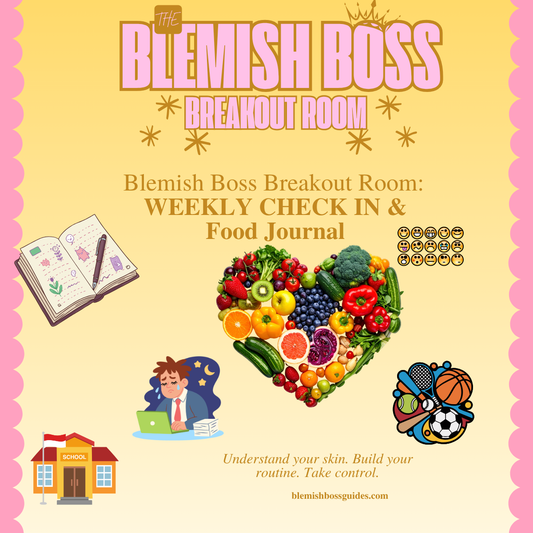 📝 Blemish Boss Breakout Room - Weekly Check In & Food Journal
