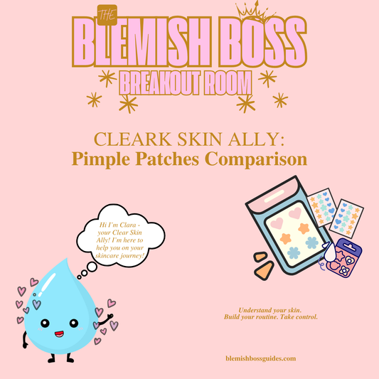 💧🧪 Blemish Boss Breakout Room - Clear Skin Ally, Pimple Patch Comparison Guide