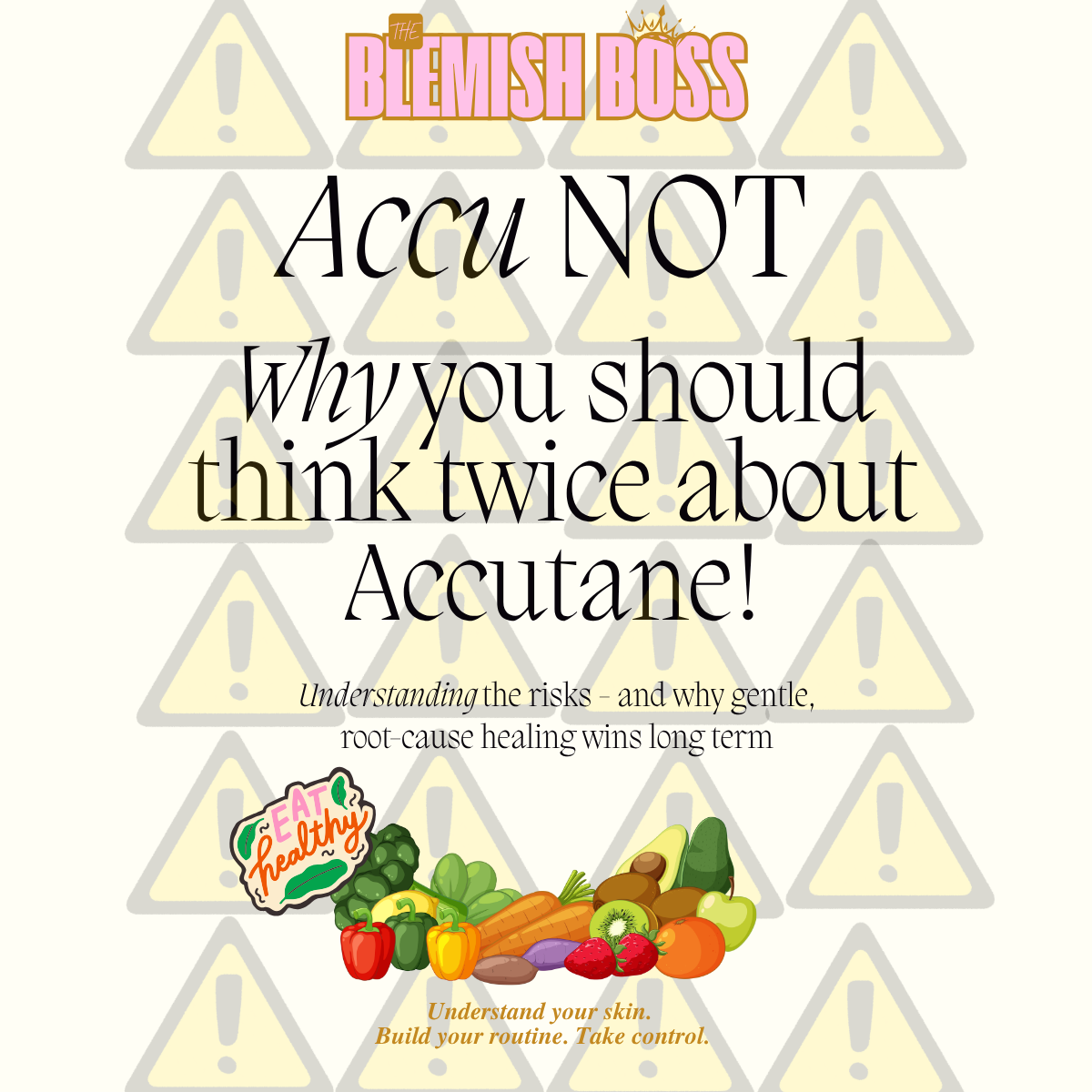 ✨Accu-NOT: The Guide to Healing Acne—Naturally and Safely 👩👨
