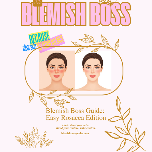Do you struggle with Rosacea? The Blemish Boss can help with your flare ups! Take back control of your skin, boss!