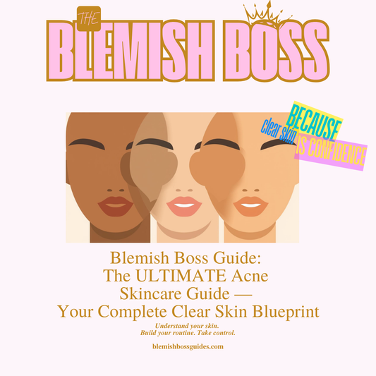 ✨ Blemish Boss ULTIMATE Acne Guide - Easy Acne Guide Skincare Routine, Teen Acne Treatment, Adult Acne, Adult Acne BRO, Sample Menu for 30 days; Cystic Acne Guide; Vitamins and Minerals