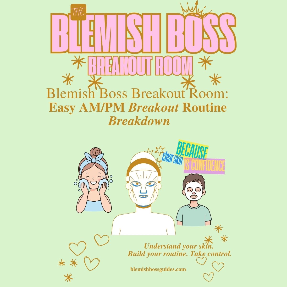 ✨ Blemish Boss ULTIMATE Acne Guide - Easy Acne Guide Skincare Routine, Teen Acne Treatment, Adult Acne, Adult Acne BRO, Sample Menu for 30 days; Cystic Acne Guide; Vitamins and Minerals