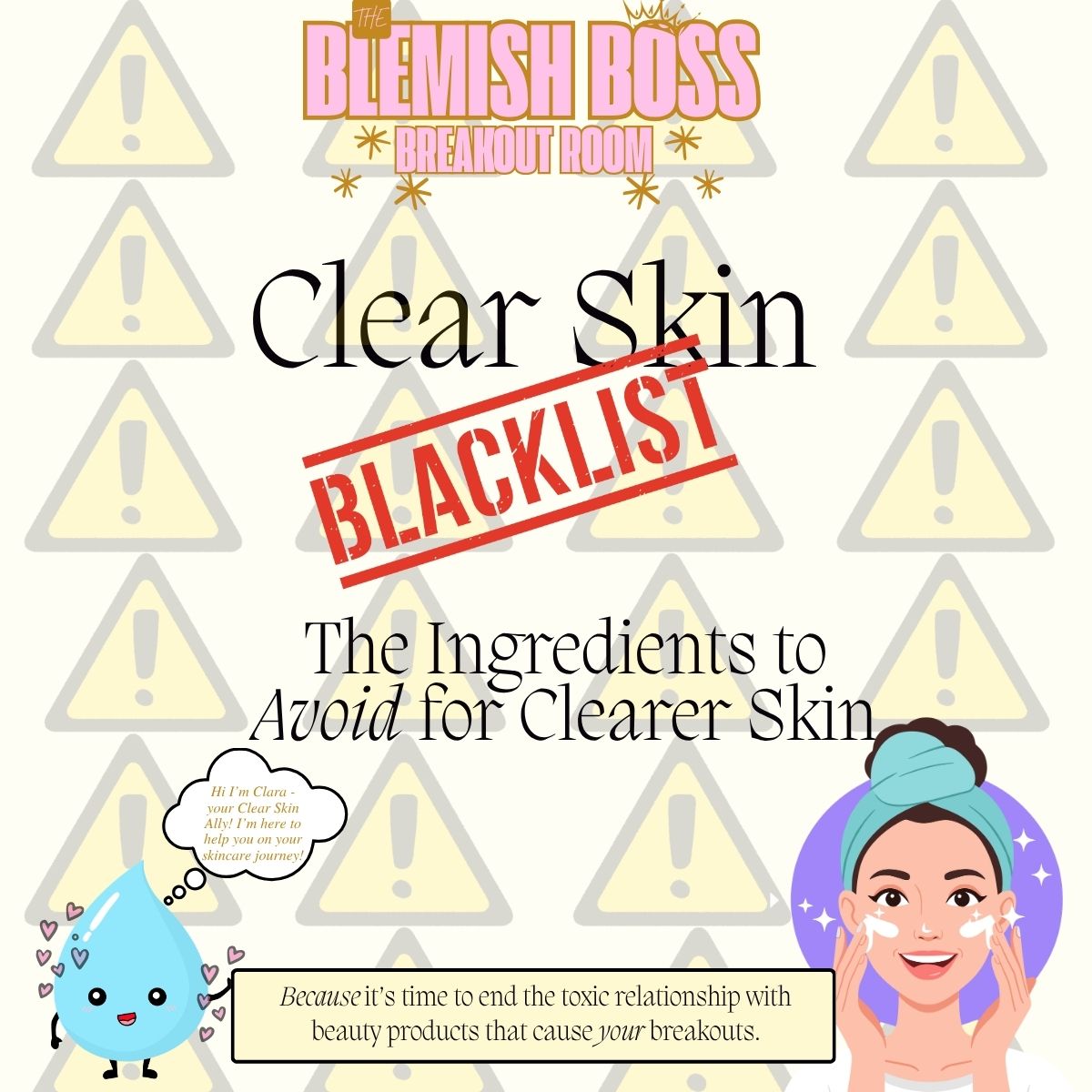 💔 “Clear Skin Blacklist™ – The Ingredients to Avoid for Clearer Skin”